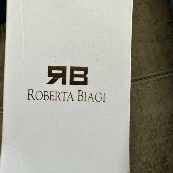 ROBERTA BIAGI Blue Crossbody&Wrislet Made in Italy Leather NWT - Picture 10 of 11